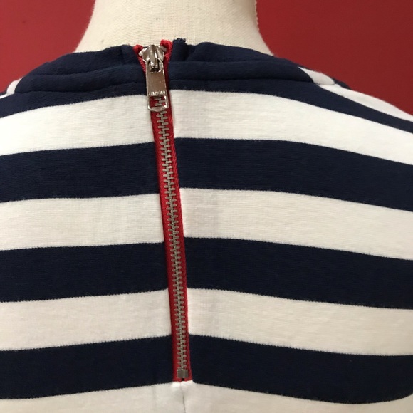 Dress in navy blue stripes - Picture 6 of 8